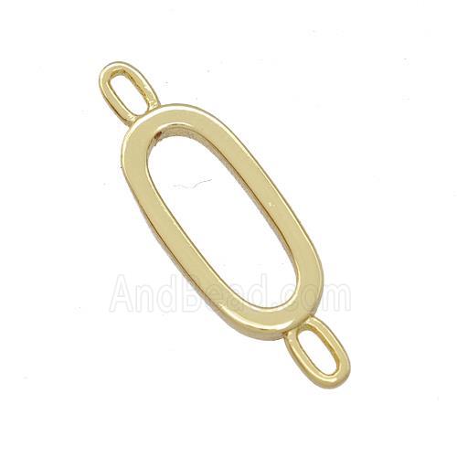 Copper Connector Letter-O Gold Plated