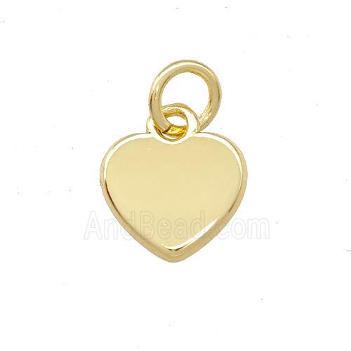 Copper Heart Pendant Gold Plated