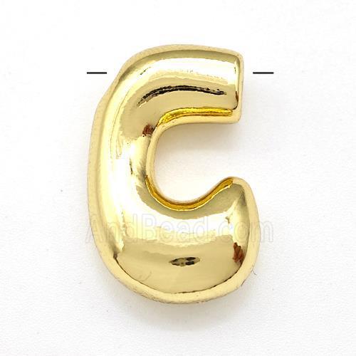 Copper Letter-C Pendant Gold Plated