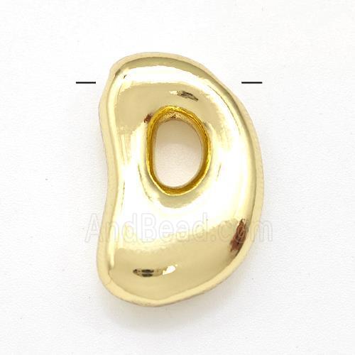 Copper Letter-D Pendant Gold Plated