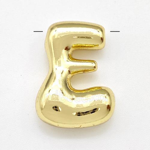 Copper Letter-E Pendant Gold Plated