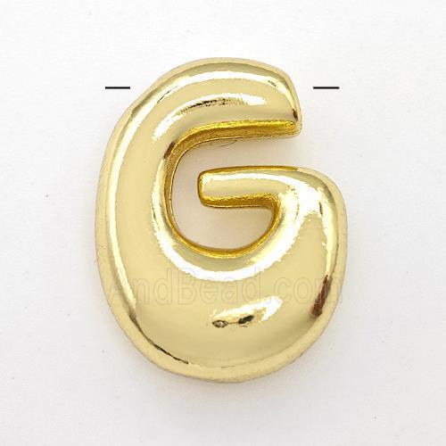 Copper Letter-G Pendant Gold Plated