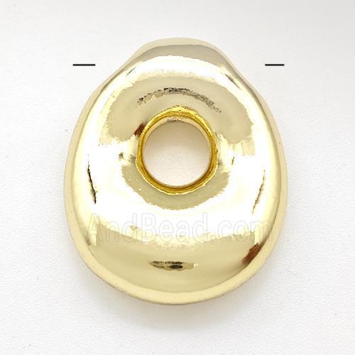 Copper Letter-O Pendant Gold Plated