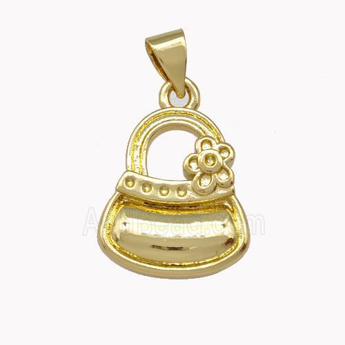 Purse Charms Copper Pendant Gold Plated