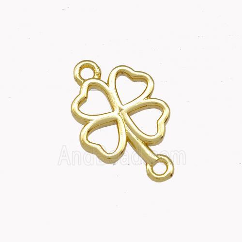 Copper Clover Connector Gold Plated
