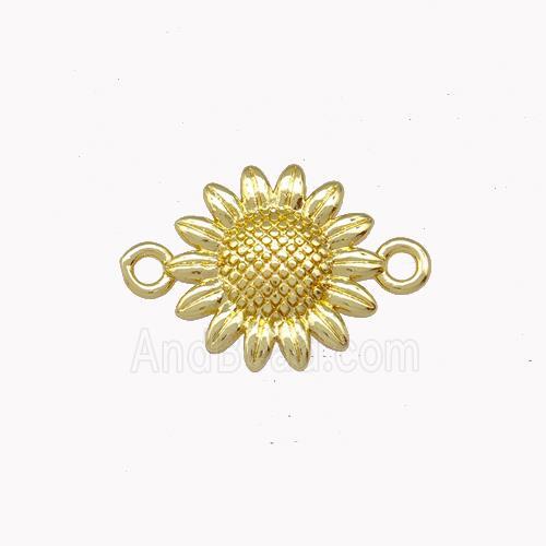 Copper Sunflower Connector Gold Plated