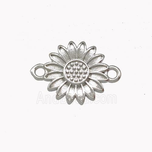 Copper Sunflower Connector Platinum Plated