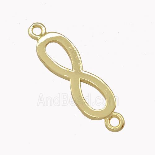 Copper Infinity Connector Gold Plated