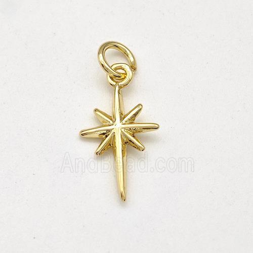 Copper Northstar Pendant Gold Plated