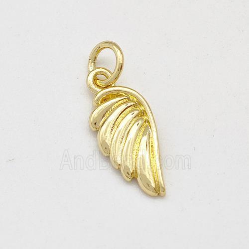 Copper Angel Wings Pendant Gold Plated