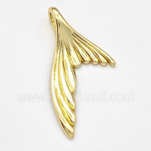 Copper Shark-tail Pendant Gold Plated