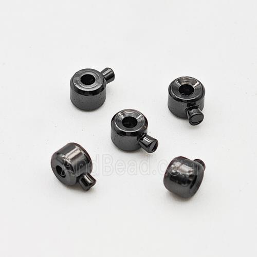 Copper Stop Beads Black Plated