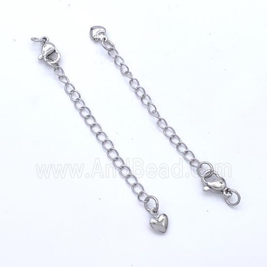 Copper Necklace Extender Findings Platinum Plated