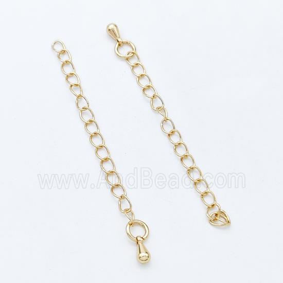 Copper Necklace Extender Gold Plated
