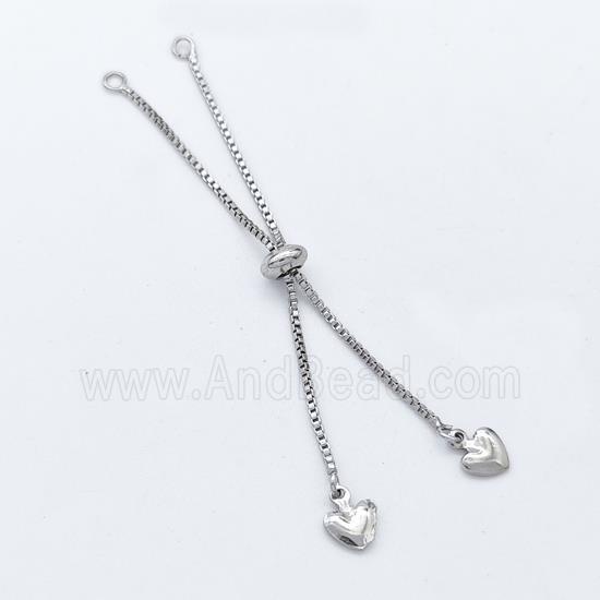 Copper Necklace Extender Adjustable Platinum Plated