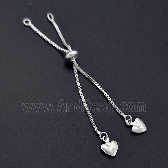 Copper Necklace Extender Adjustable Shiny Silver