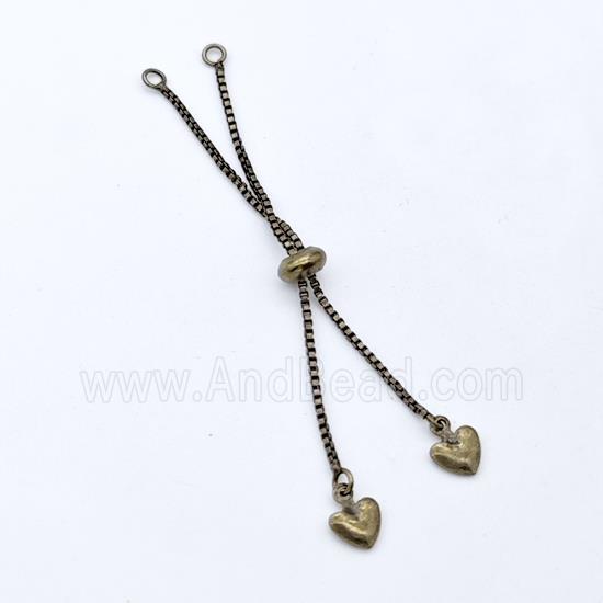 Copper Necklace Extender Adjustable Antique Brown