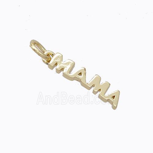 Copper MAMA Pendant Gold Plated