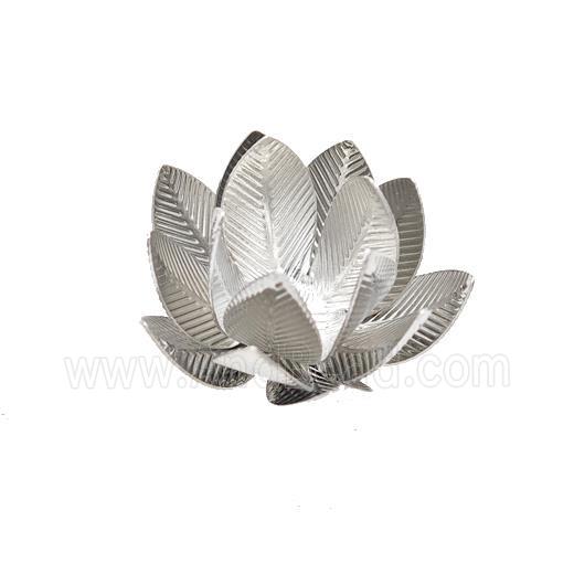 Copper Lotus Beads Flower Platinum Plated