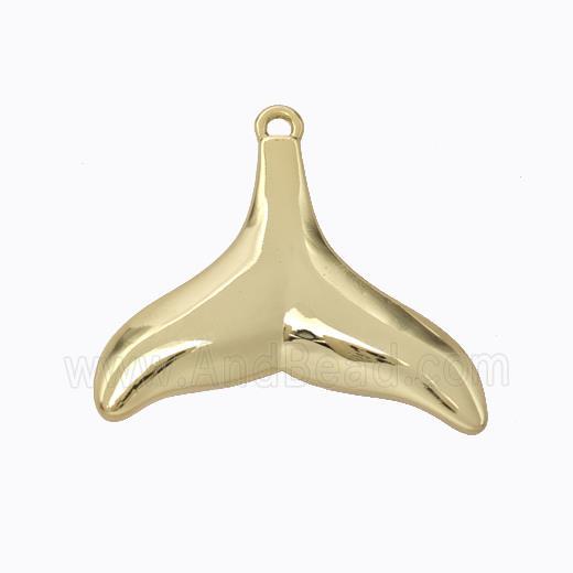 Copper Shark-tail Pendant Gold Plated