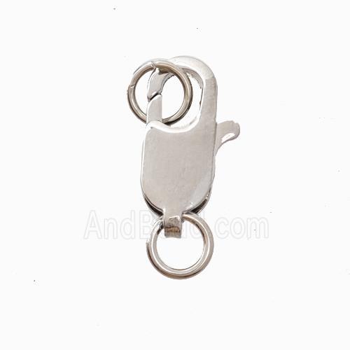 Copper Clasp Platinum Plated