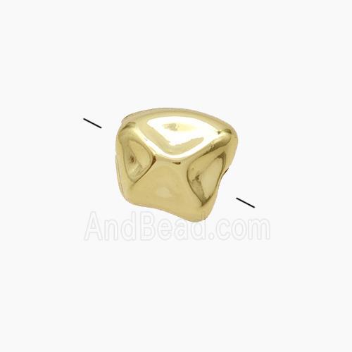 Copper Nugget Beads Freeform Gold Plated