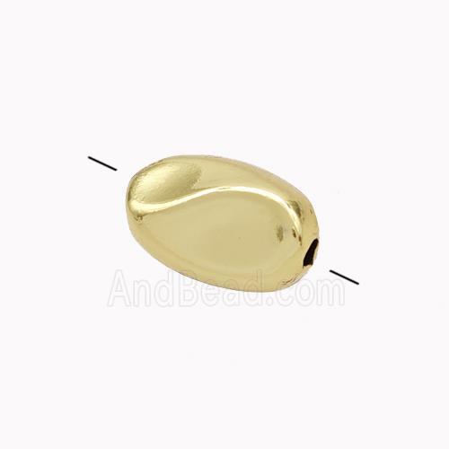 Copper Nugget Beads Freeform Gold Plated