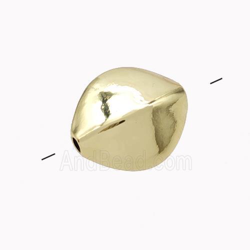 Copper Beads Carambola Gold Plated