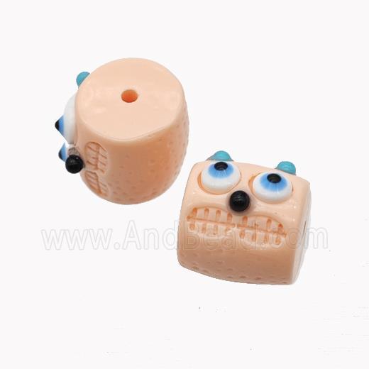 Salmon Resin Monster Beads