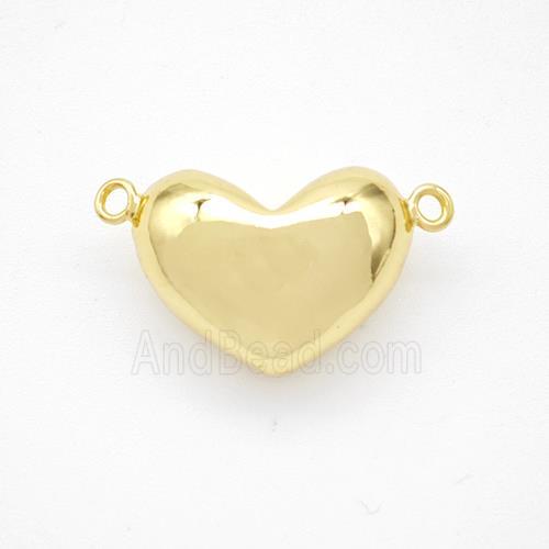 Copper Heart Pendant Gold Plated