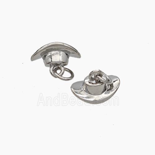 Copper Yuanbao Pendant Platinum Plated