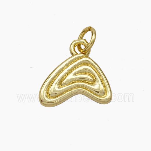 Copper Triangle Pendant Gold Plated