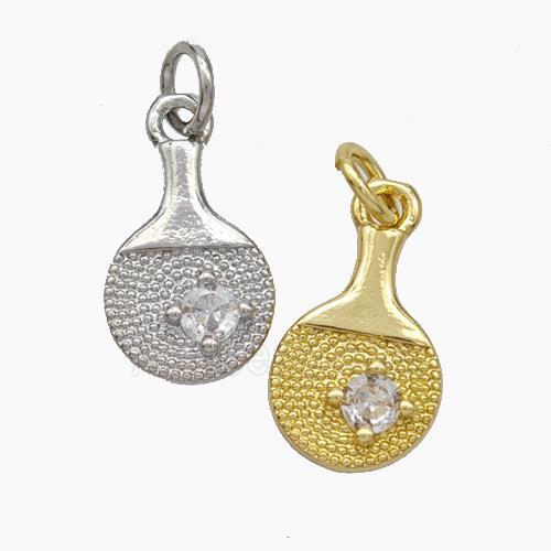Wine Bags Charms Copper Pendant Pave Zirconia Mixed