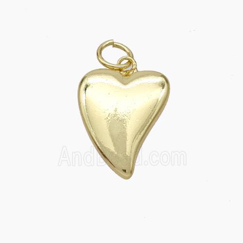 Copper Heart Pendant Gold Plated