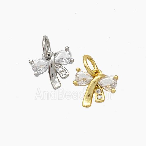 Awareness Ribbons Charms Copper Pendant Pave Zirconia Mixed