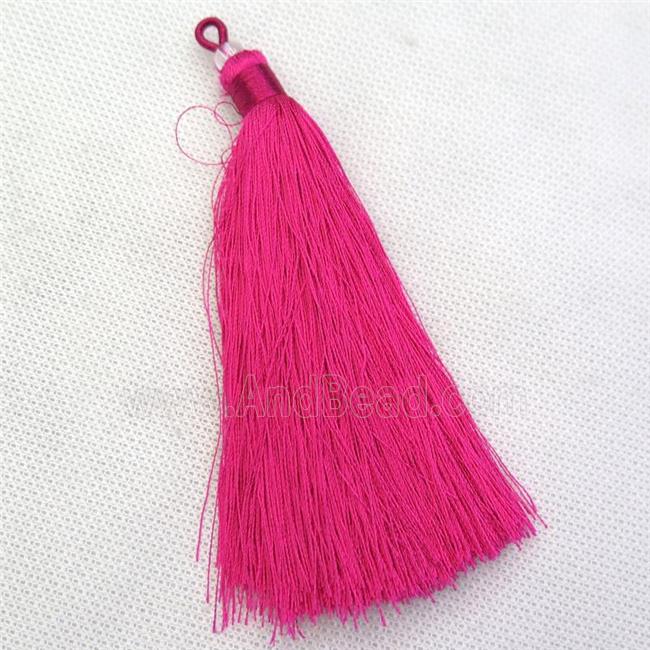 nylon wire tassel pendants, silken, A grade