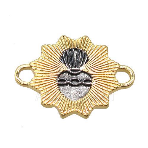 copper circle connector, gold plated