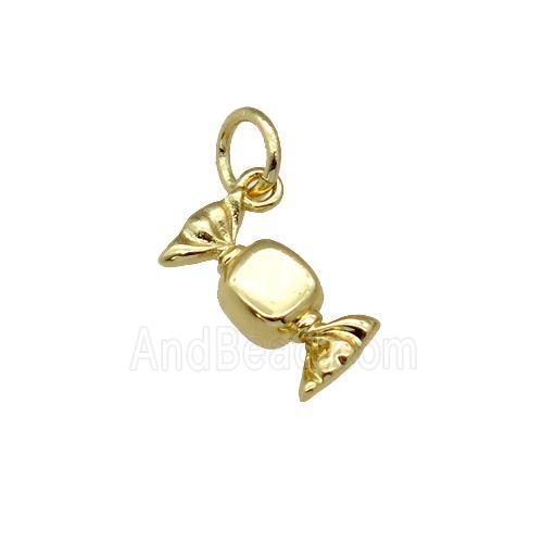 copper sweet pendant, gold plated