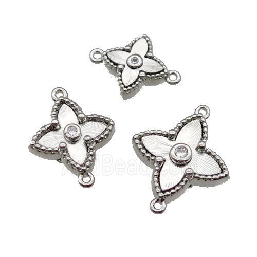 copper star connector, platinum plated
