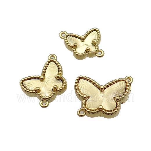 copper Butterfly connector, gold plated