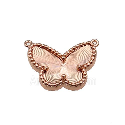 copper Butterfly pendant, rose gold