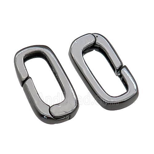 copper Carabiner Clasp, black plated