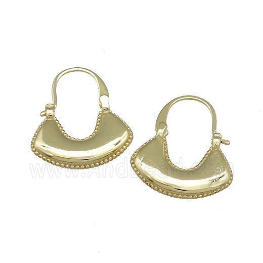 copper Hook Earring bag gold plated
