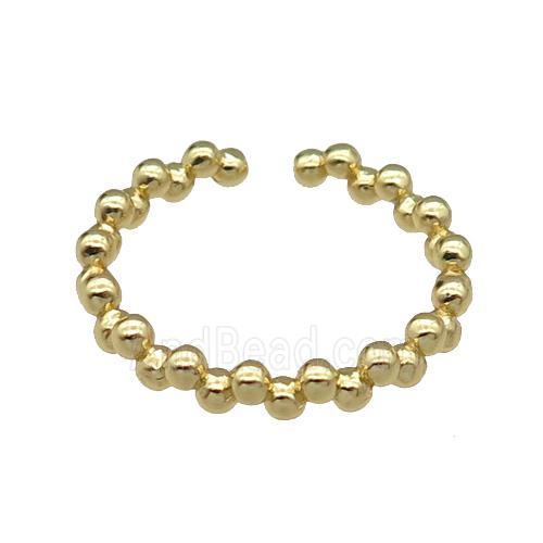 copper Ring gold plated
