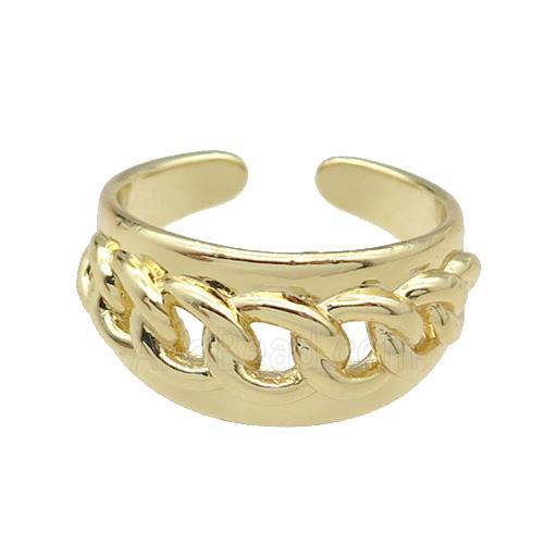 copper Ring gold plated