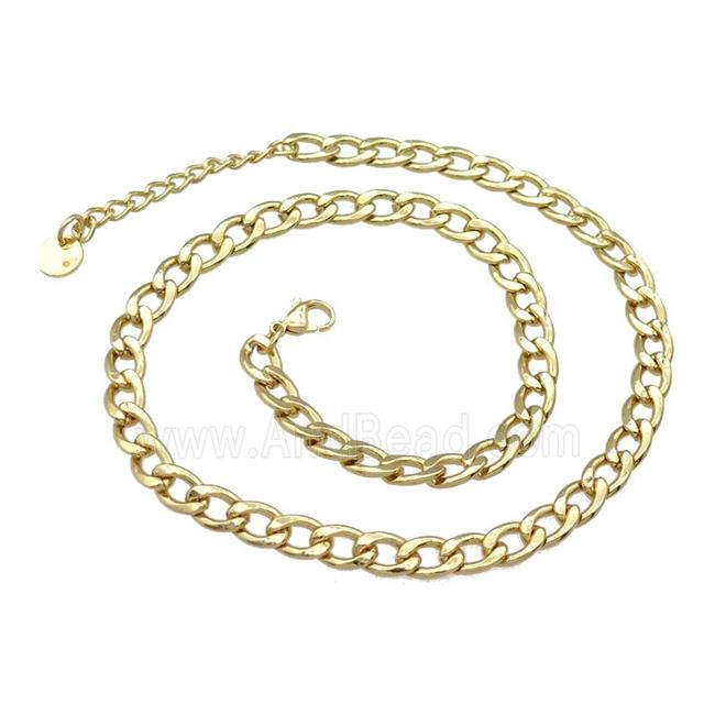 Stainless Steel Necklace Gold Plated