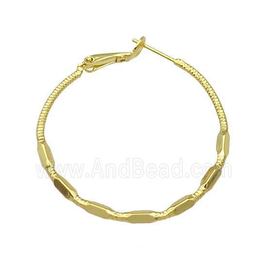 Copper Hoop Earring Gold Plated