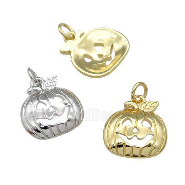 Copper Pumpkin Charm Pendant Halloween Mixed