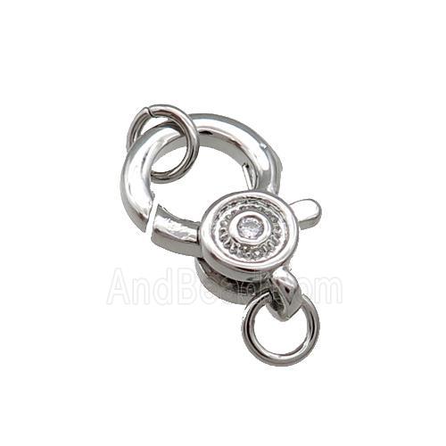 Copper Lobster Clasp Platinum Plated