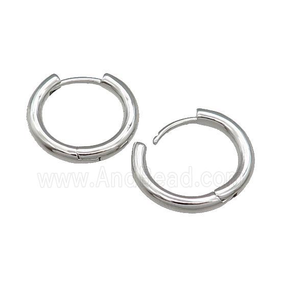 Copper Latchback Earring Platinum Plated